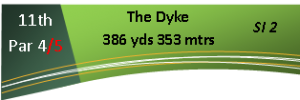 11th Hole - The Dyke
